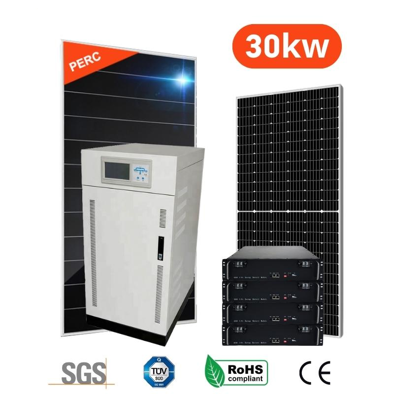 30kw On Grid&Off Grid Hybrid Solar Panel System