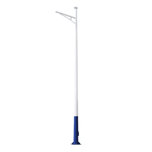 Outdoor Round Power Street Light Pole Price on 6m 8m 10m 12m Galvanized Q235 Steel Lamp Pole
