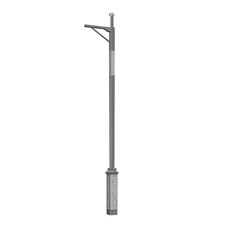 Highway High Mast Customized Banner Bracket Arm Lamp Poles